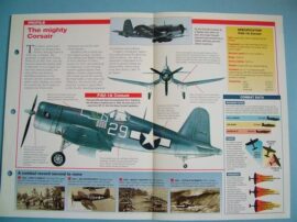 American Aircraft of World War II Card 12 Vought F3U CORSAIR carrier fighter