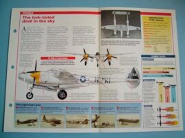 American Aircraft of World War II Card 17 Lockheed P 38 Lightning