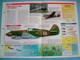 American Aircraft of World War II Card 49 Curtiss P-40 Warhawk (early versions)
