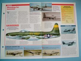 American Aircraft of World War II Card 50 Lockheed P-80 Shooting Star Jet Fighte