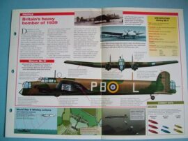 British Aircraft of World War II Card 13 Armstrong Whitworth WHITLEY bomber