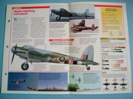 British Aircraft of World War II Card 22 De Havilland DH.98 MOSQUITO (Fighter)