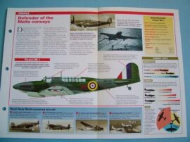 British Aircraft of World War II Card 39 Fairey FULMAR Carrier based MALTA DEF