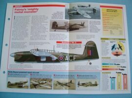 British Aircraft of World War II Card 42 Fairey BARRACUDA Tirpitz-killer
