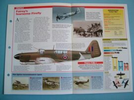 British Aircraft of World War II Card 45 Fairey FIREFLY carrier-based night