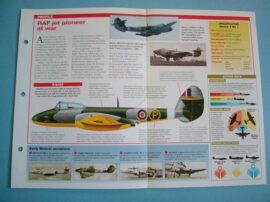 British Aircraft of World War II Card 46 Gloster METEOR RAF 217s first jet fighter