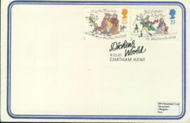 2007 A Christmas Carol Dickens World Chatham Kent stamps cover refd0022