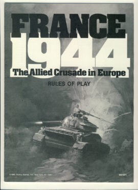 FRANCE 1944 Allied Crusade in Europe Game Rules 20 pages ref1000136