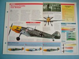German Aircraft of World War II Card 30 Messerschmitt BF 109 Battle of Britain