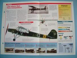 German Aircraft of World War II Card 4 Fieseler FI 156 STORCH