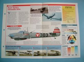 German Aircraft of World War II Card 48 Focke Wulf FW 58 Weihe