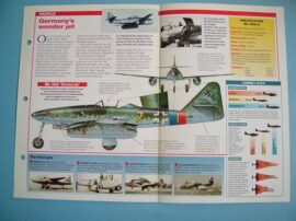 German Aircraft of World War II Card 7 Messerschmitt ME 262 jet fighter