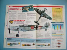 German Aircraft of World War II Card 8 Messerschmitt BF 109 in North Africa