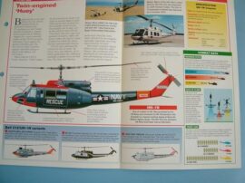 Helicopters Aircraft of the World Card 10 BELL UH 1N Iroquois