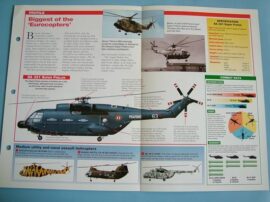 Helicopters Aircraft of the World Card 31 SA 321 Super Frelon Aerospatiale