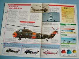 Helicopters Aircraft of the World Card 48 Sikorsky S 58H 34 CHOCTAW