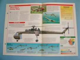 Helicopters and Vertiplanes Aircraft of the World Card 11 Sikorsky S 64 Skycrane