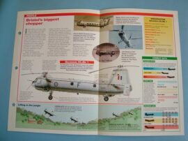 Helicopters and Vertiplanes Aircraft of the World Card 13 BRISTOL Belvedere RAF