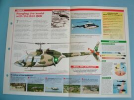 Helicopters and Vertiplanes Aircraft of the World Card 15 BELL 206 JetRanger