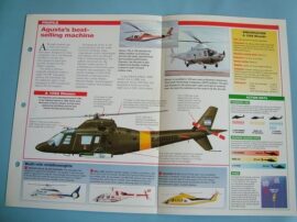 Helicopters and Vertiplanes Aircraft of the World Card 25 AGUSTA A 109 Hirundo