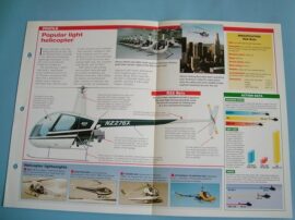 Helicopters and Vertiplanes Aircraft of the World Card 35 Robinson R22 light