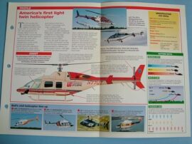 Helicopters and Vertiplanes Aircraft of the World Card 53 Bell 222230