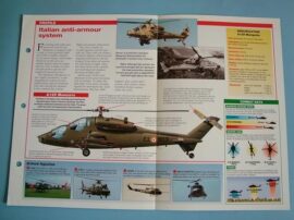 Helicopters and Vertiplanes Aircraft of the World Card 61 Agusta A129 MANGUSTA