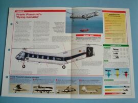 Helicopters and Vertiplanes Aircraft of the World Card 63 PIASECKIVERTOL H 21