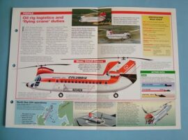 Helicopters and Vertiplanes Aircraft of the World Card 68 234 CHINOOK Boeing