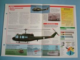 Helicopters and Vertiplanes Aircraft of the World Card 77 BELL UK 1DH Iroquois