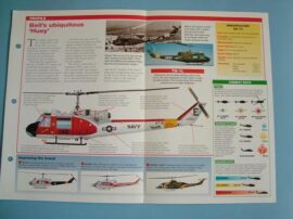 Helicopters and Vertiplanes Aircraft of the World Card 81 BELL UH 1BC Iroquois