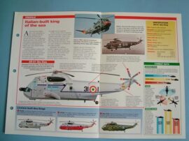 Helicopters andVertiplanes Aircraft of the World Card 86 Agusta Sikorsky AS 61