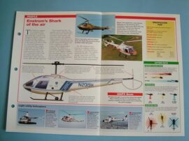 Helicopters andVertiplanes Aircraft of the World Card 92 Enstrom SHARK