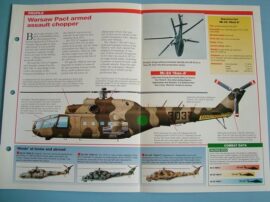 Helicopters andVertiplanes Aircraft of the World Card 95 MIL Mi 24 Hind A
