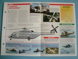 Helicopters andVertiplanes Aircraft of the World Card 98 NH Industries NH 90