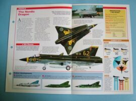 Modern Combat Aircraft of the World Card 101 SAAB J 35J Draken