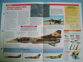 Modern Combat Aircraft of the World Card 107 Mikoyan Gurevich MiG 23BN Flogger