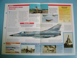Modern Combat Aircraft of the World Card 110 Dassault Breguet Mirage III550