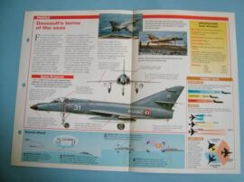 Modern Combat Aircraft of the World Card 46 Dassault Super Etendard Carrier Jet