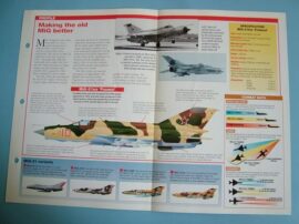 Modern Combat Aircraft of the World Card 47 Mikoyan Gurevich MiG 21BIS Fishbed