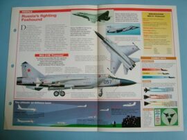 Modern Combat Aircraft of the World Card 53 Mikoyan MiG 31 Foxhound
