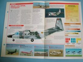 Modern Combat Aircraft of the World Card 61 CASA C212 Aviocar STOL transport