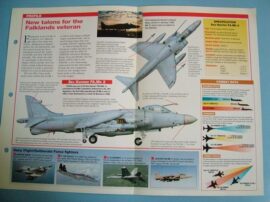 Modern Combat Aircraft of the World Card 63 British Aerospace Sea Harrier FAMk2