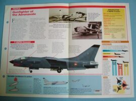 Modern Combat Aircraft of the World Card 69 Vought F 8EFN Crusader