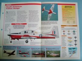 Modern Combat Aircraft of the World Card 91 Embraer EMB 312 Tucano turboprop