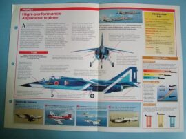 Modern Combat Aircraft of the World Card 93 Mitsubishi T 2 Supersonic