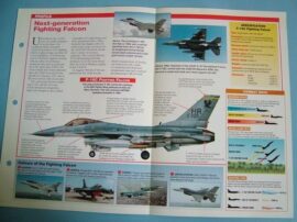 Modern Combat Aircraft of the World Card70 Lockheed Martin F 16C Fighting Falcon