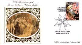 1987 St John Ambulance Victorian Collection Benham Sm Silk Cover ref60