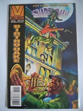 SHADOWMAN Birthquake AUG no.39 Rob hall and Tom ryder Valiant Acclaim Comics ref49