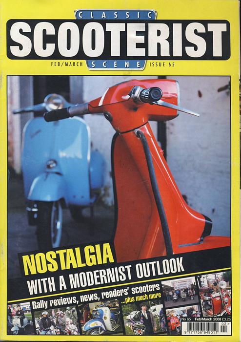 Scooter Magazine FEB-MARCH 2008 Classic Scooterist Scene Nostalgia and Modernist